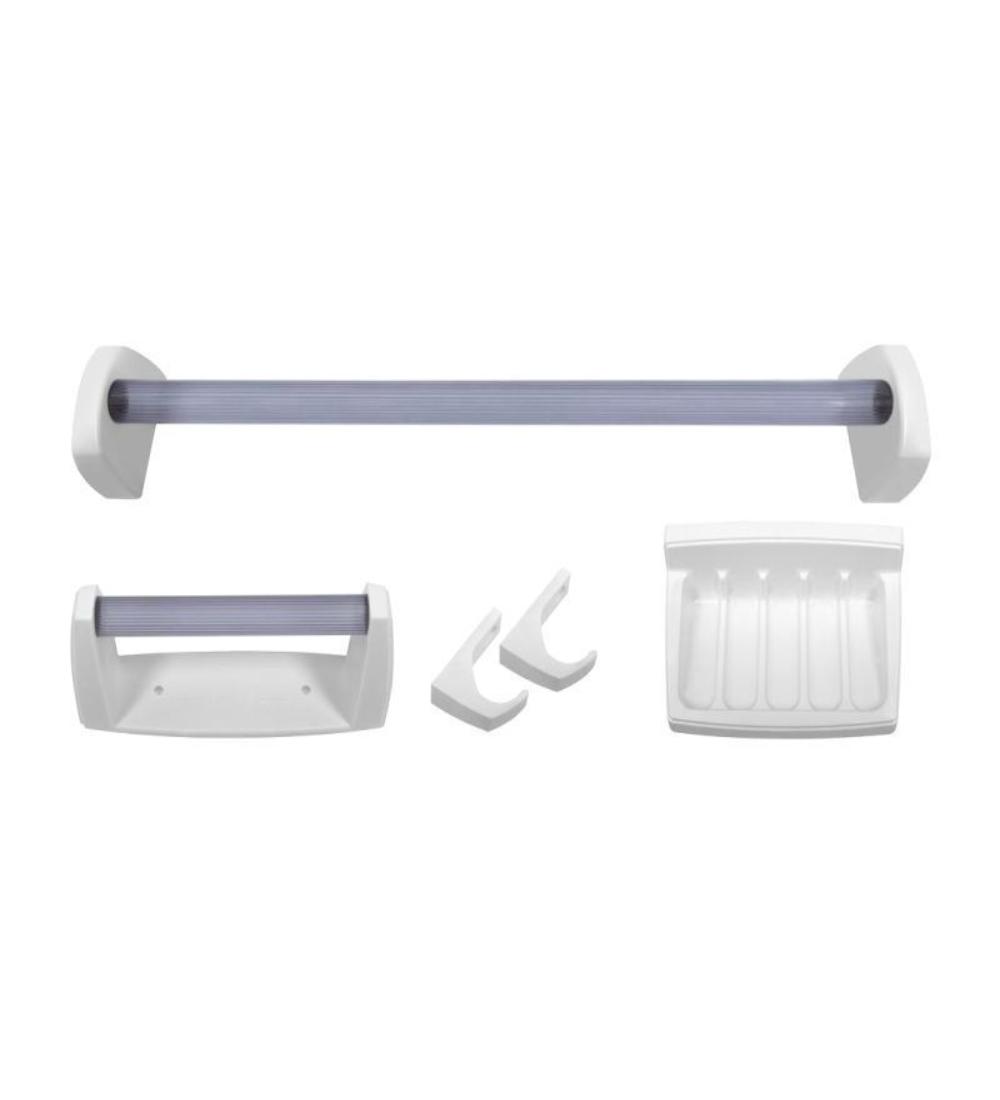 KIT ACCESORIOS BAÑO KB2 ASTRA BLANCO 1